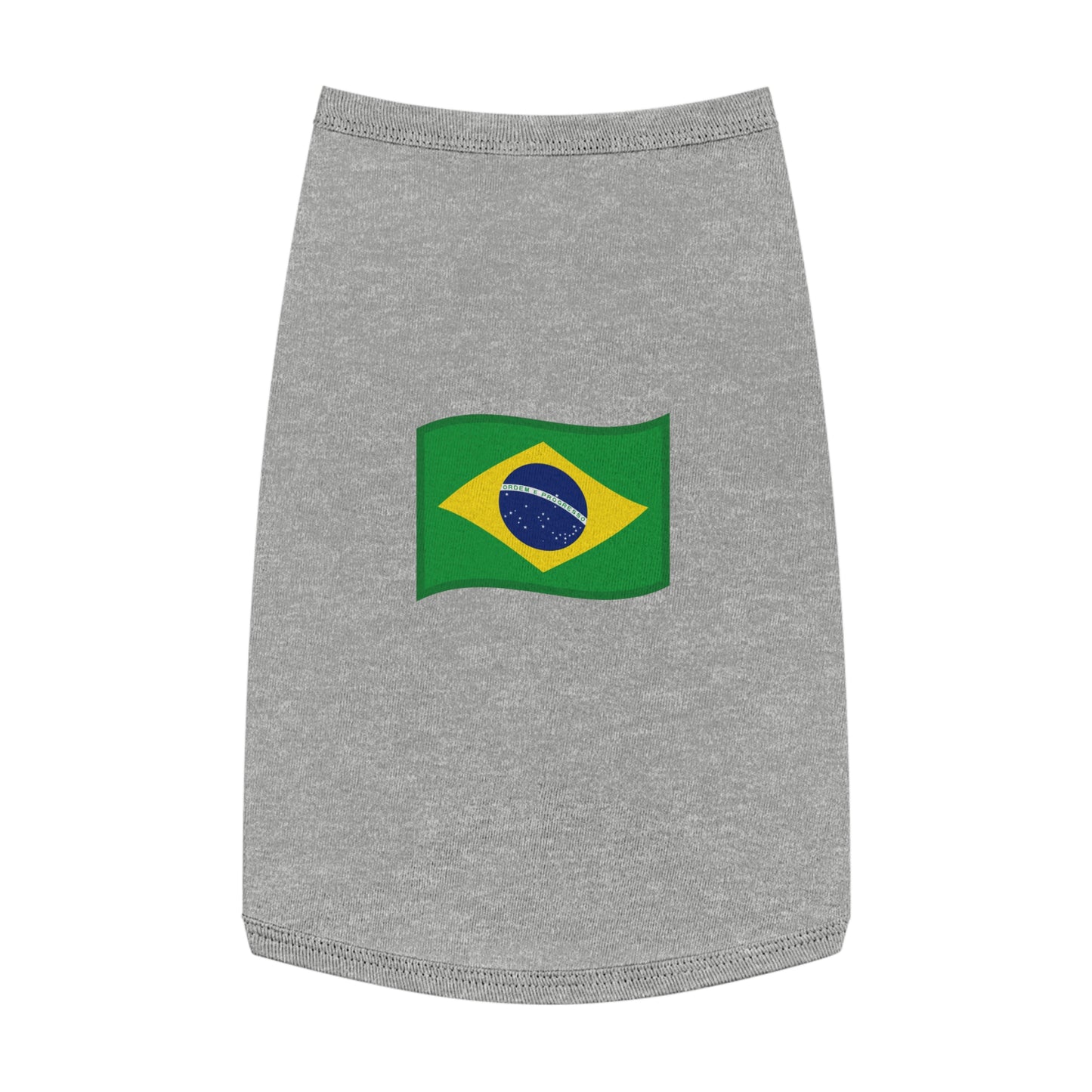 BRAZIL FLAG EMOJI DOG T-SHIRT