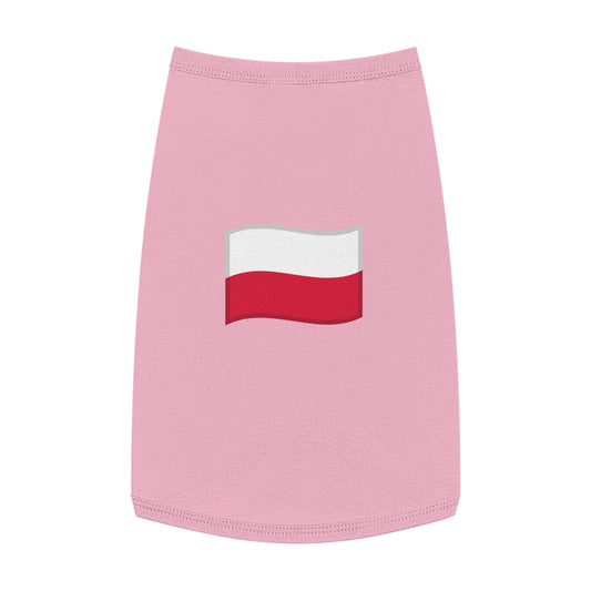 POLAND FLAG EMOJI DOG T-SHIRT