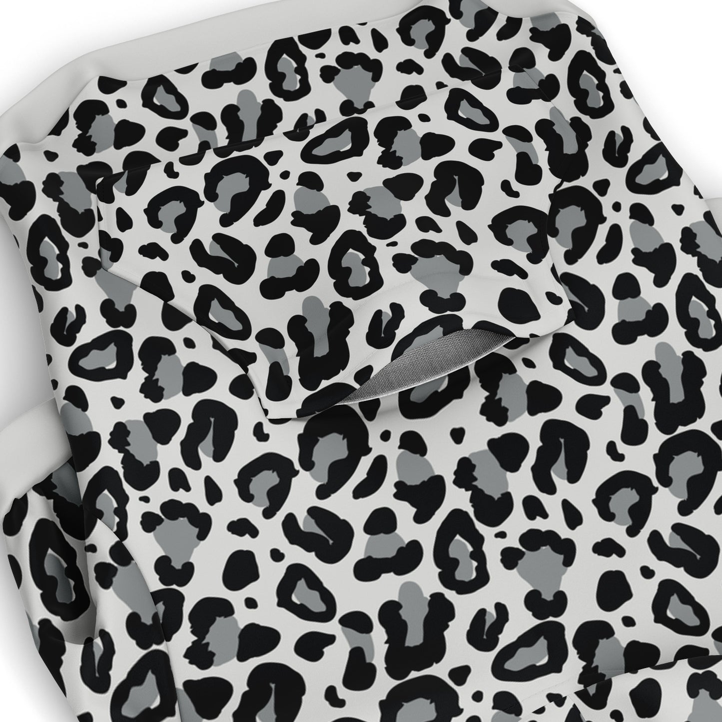 MONOCHROME LEOPARD DOG HOODIE