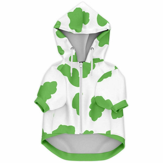 GREEN COW DOG HOODIE