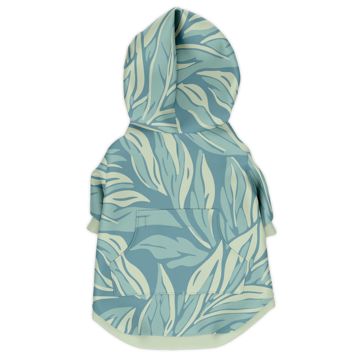 PRETTY-BLUE LEAF DOG HOODIE