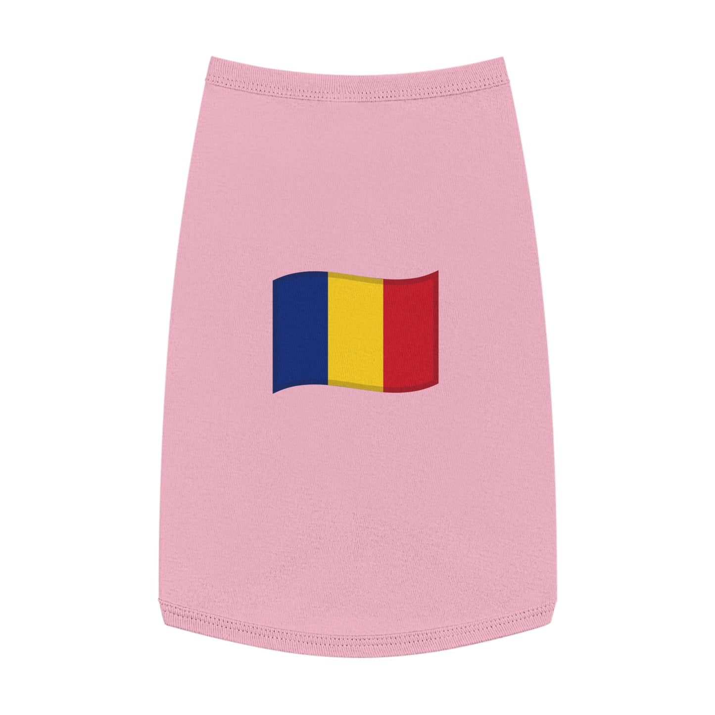 ROMANIA FLAG EMOJI DOG T-SHIRT