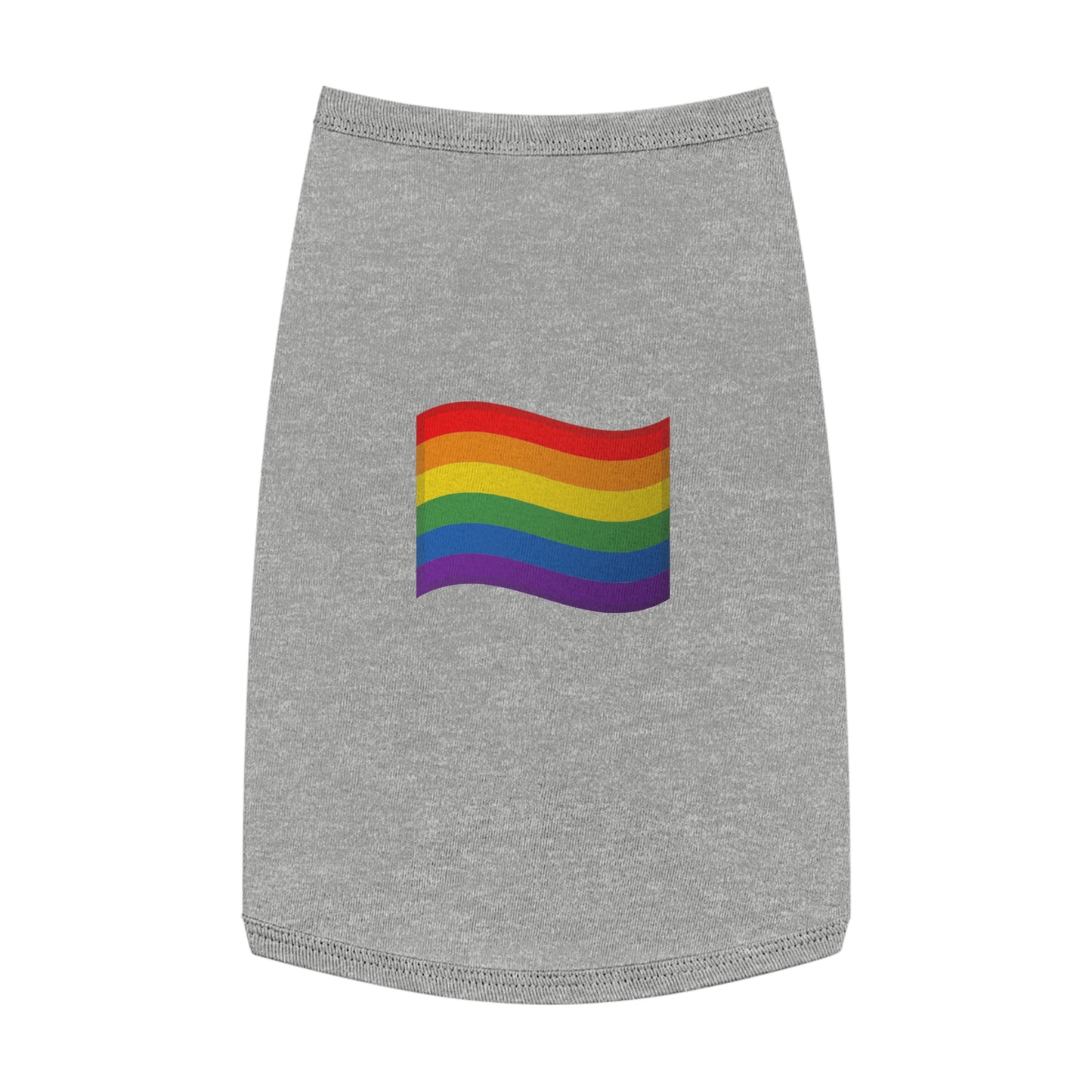 PRIDE FLAG EMOJI DOG T-SHIRT