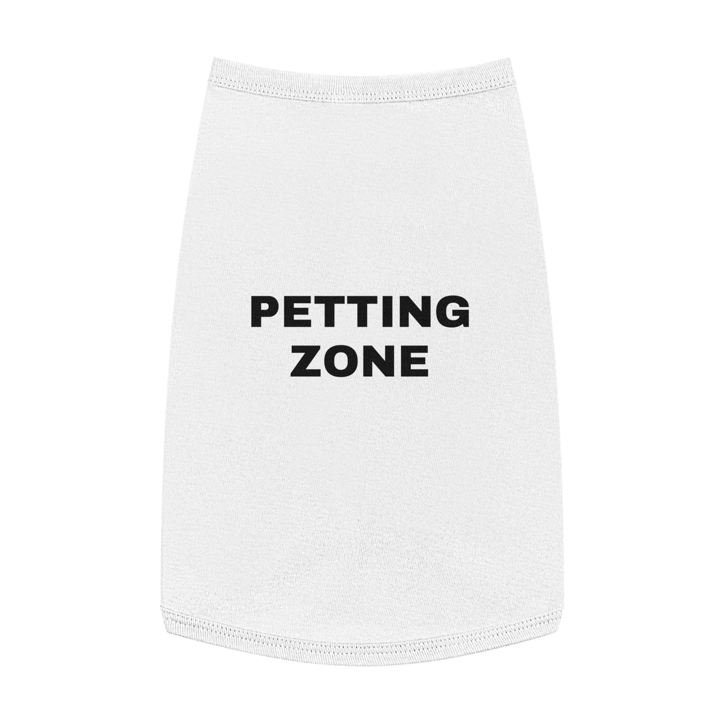 PETTING ZONE (BLACK TEXT) DOG T-SHIRT