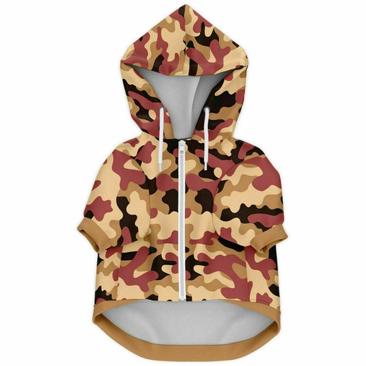 TOFFEE-COFFEE CAMO DOG HOODIE