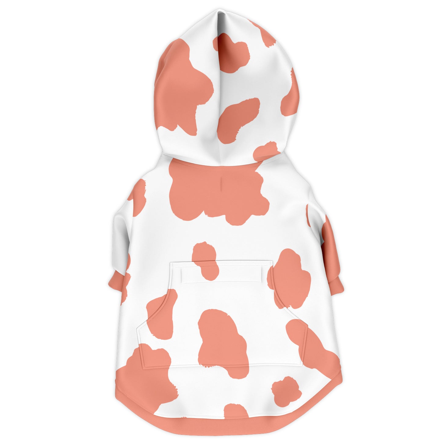 PEACH COW DOG HOODIE