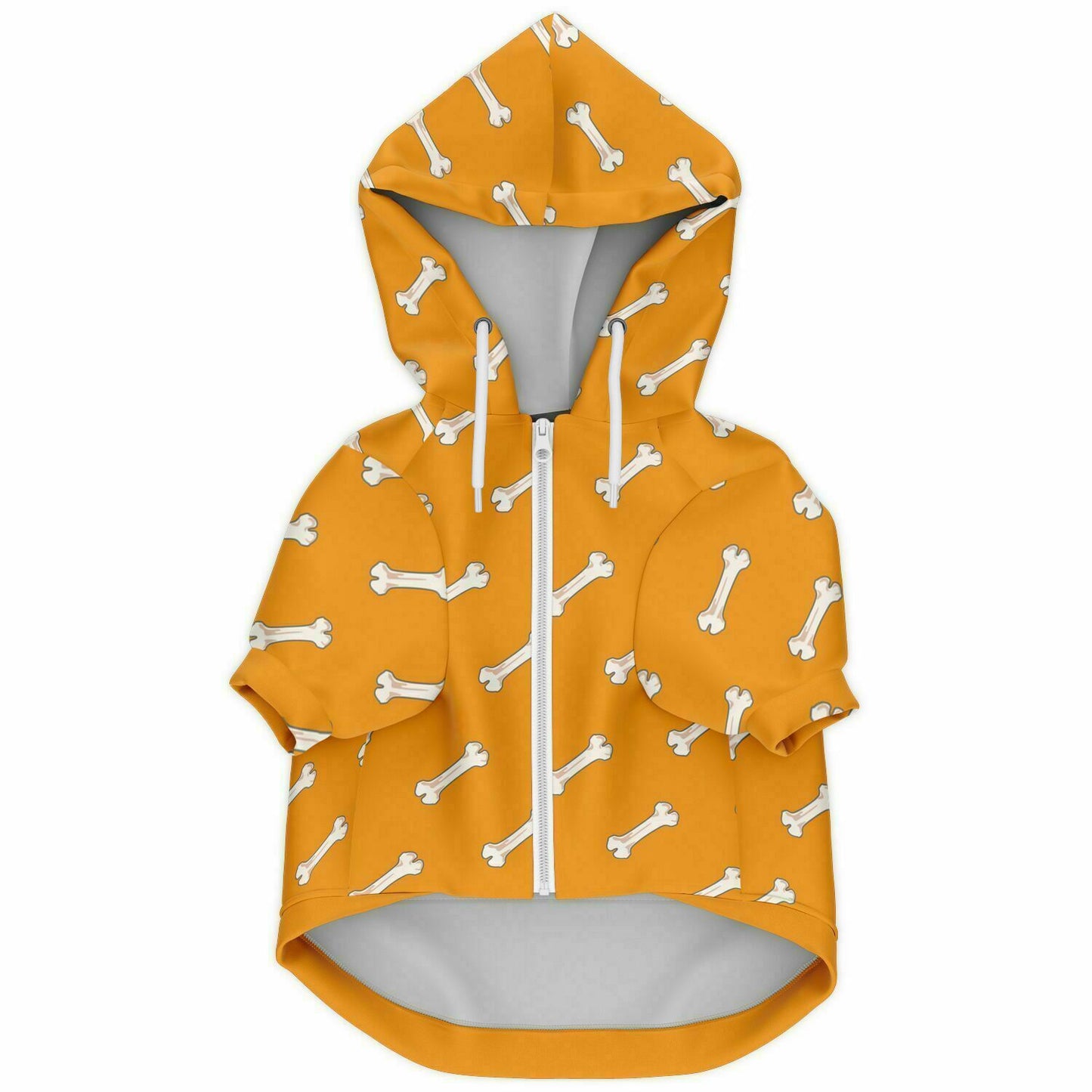 ORANGE BONES DOG HOODIE