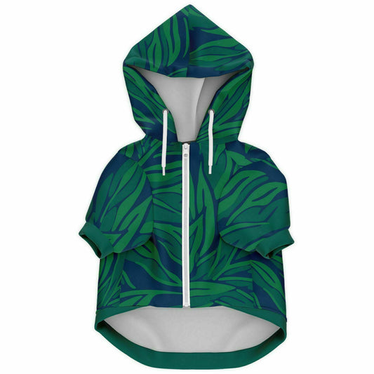 LAGOON LEAF DOG HOODIE