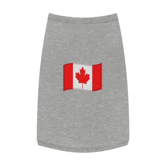 CANADA FLAG EMOJI DOG T-SHIRT