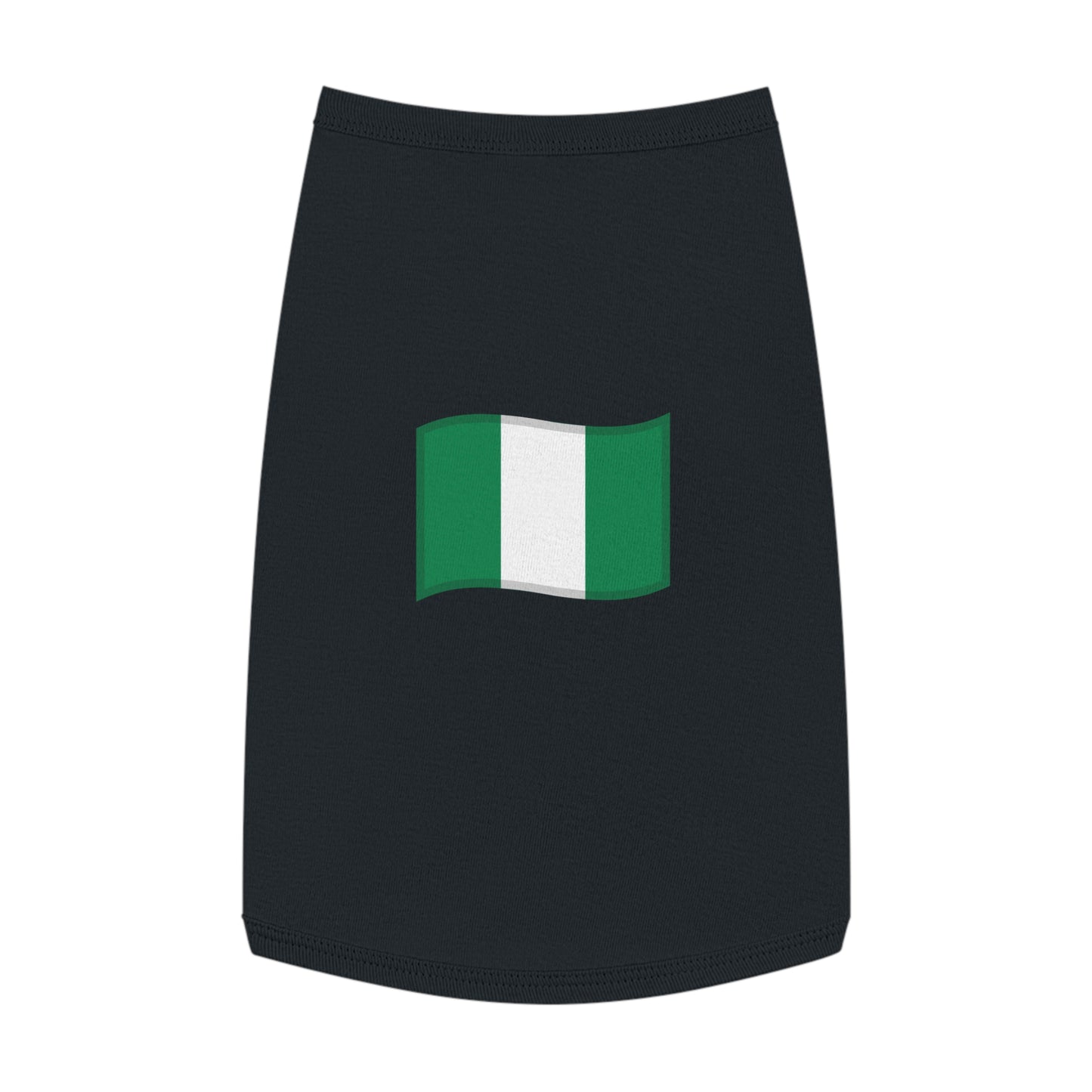 NIGERIA FLAG EMOJI DOG T-SHIRT