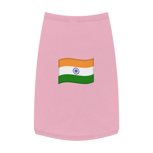 INDIA FLAG EMOJI DOG T-SHIRT