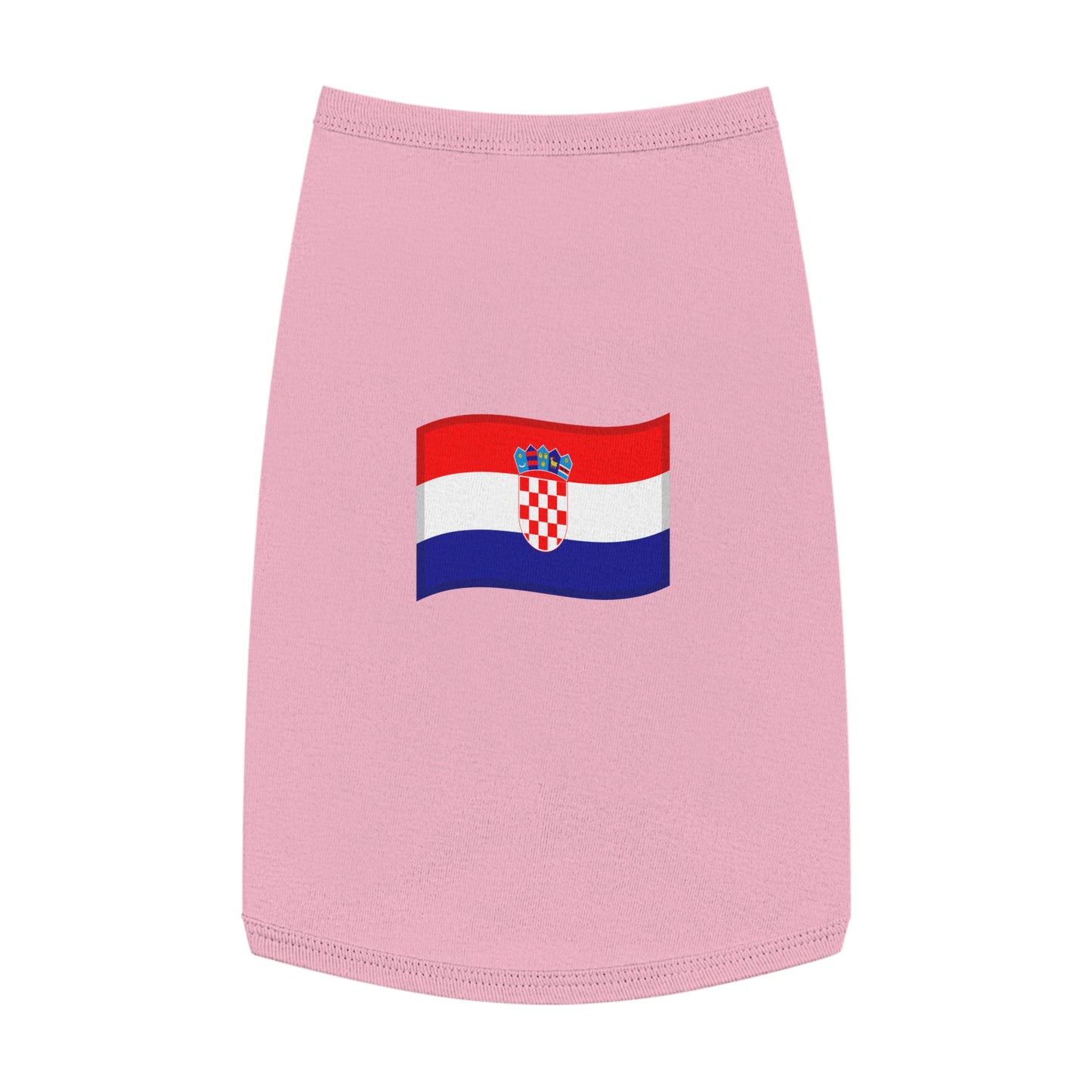 CROATIA FLAG EMOJI DOG T-SHIRT