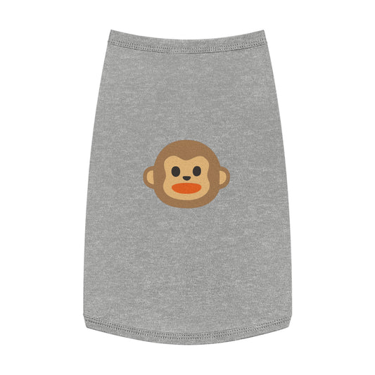 MONKEY EMOJI DOG T-SHIRT