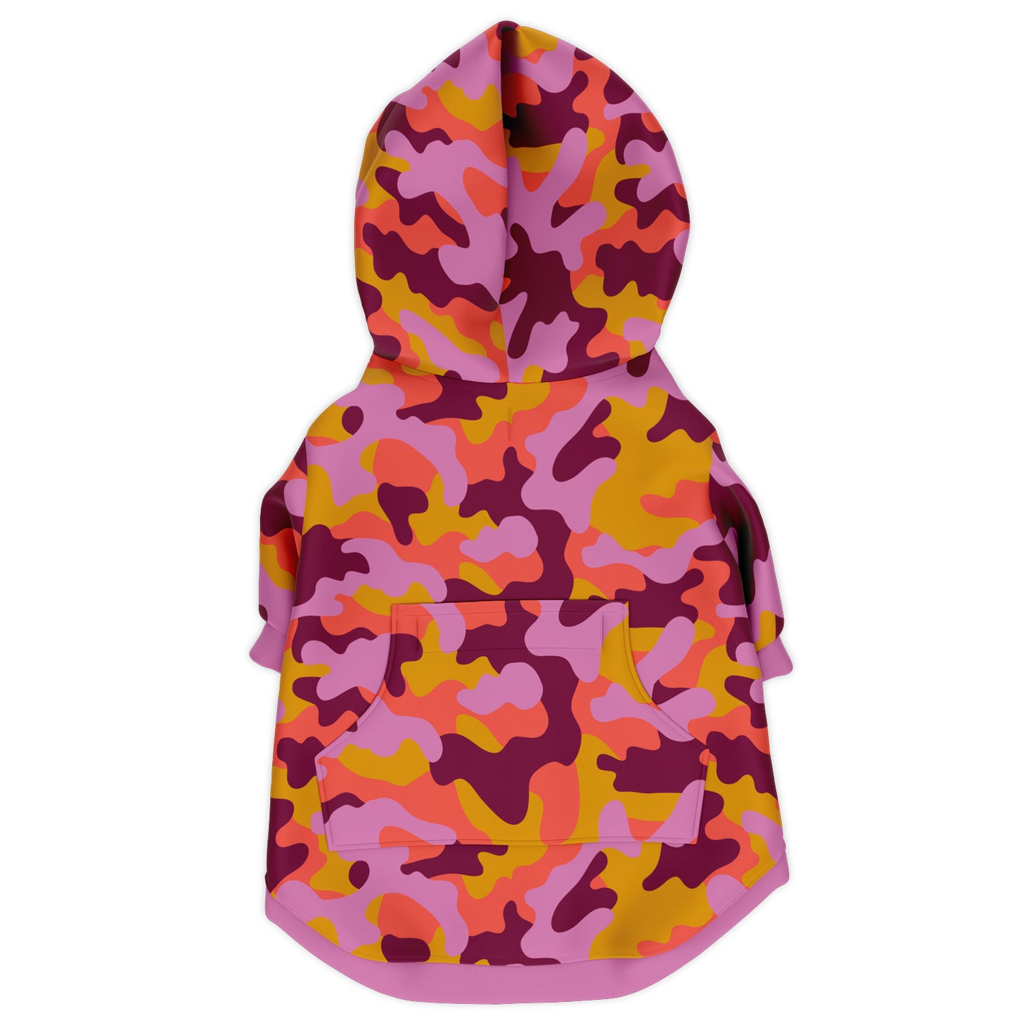 FUCHSIA-SUNSET CAMO DOG HOODIE