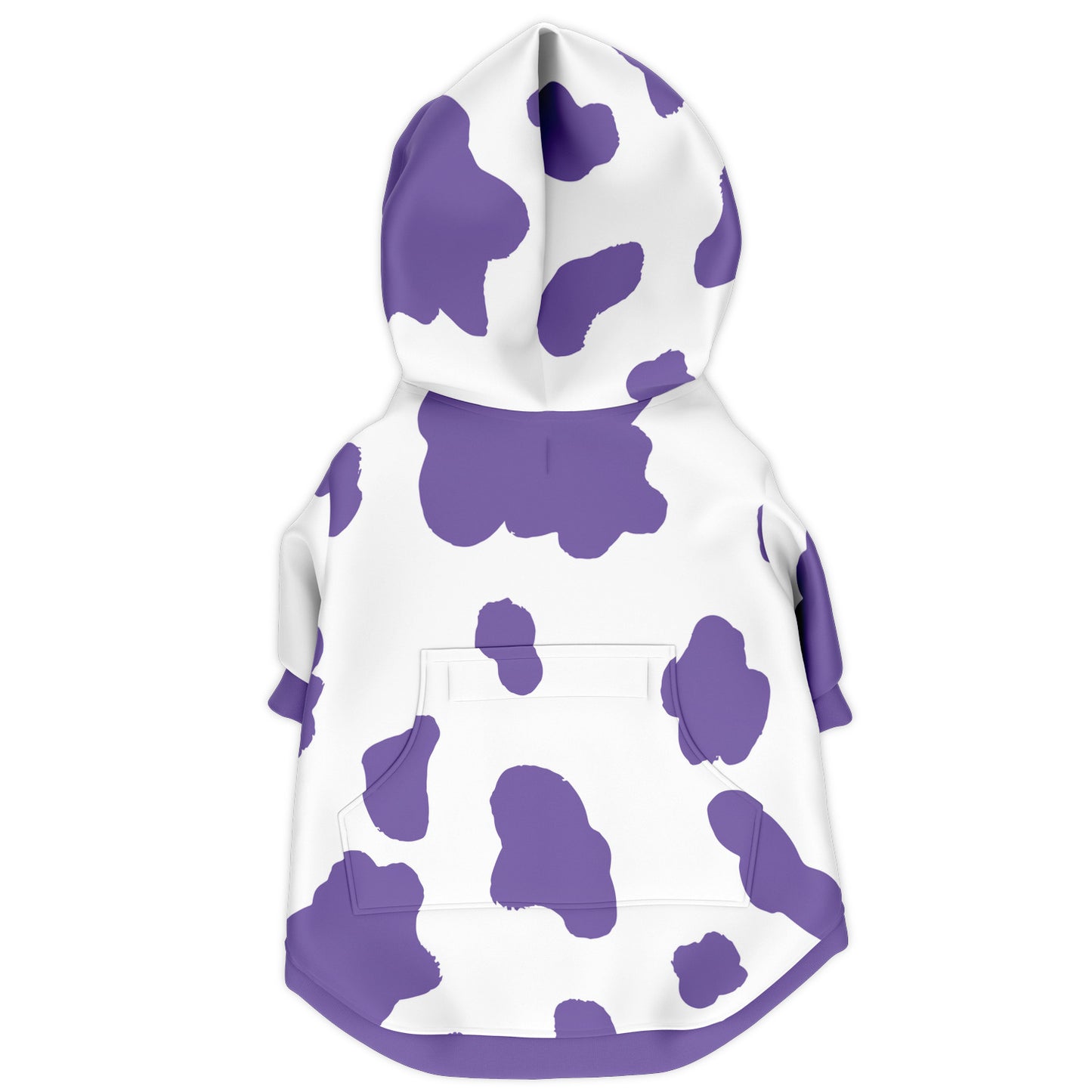 PURPLE COW DOG HOODIE