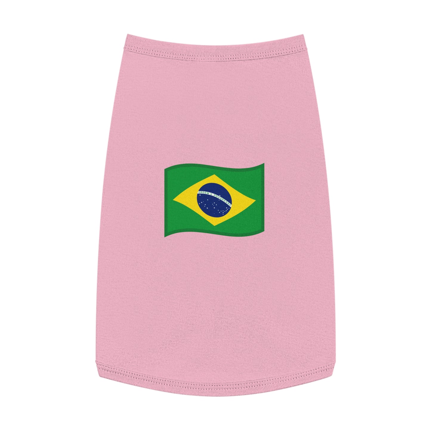 BRAZIL FLAG EMOJI DOG T-SHIRT