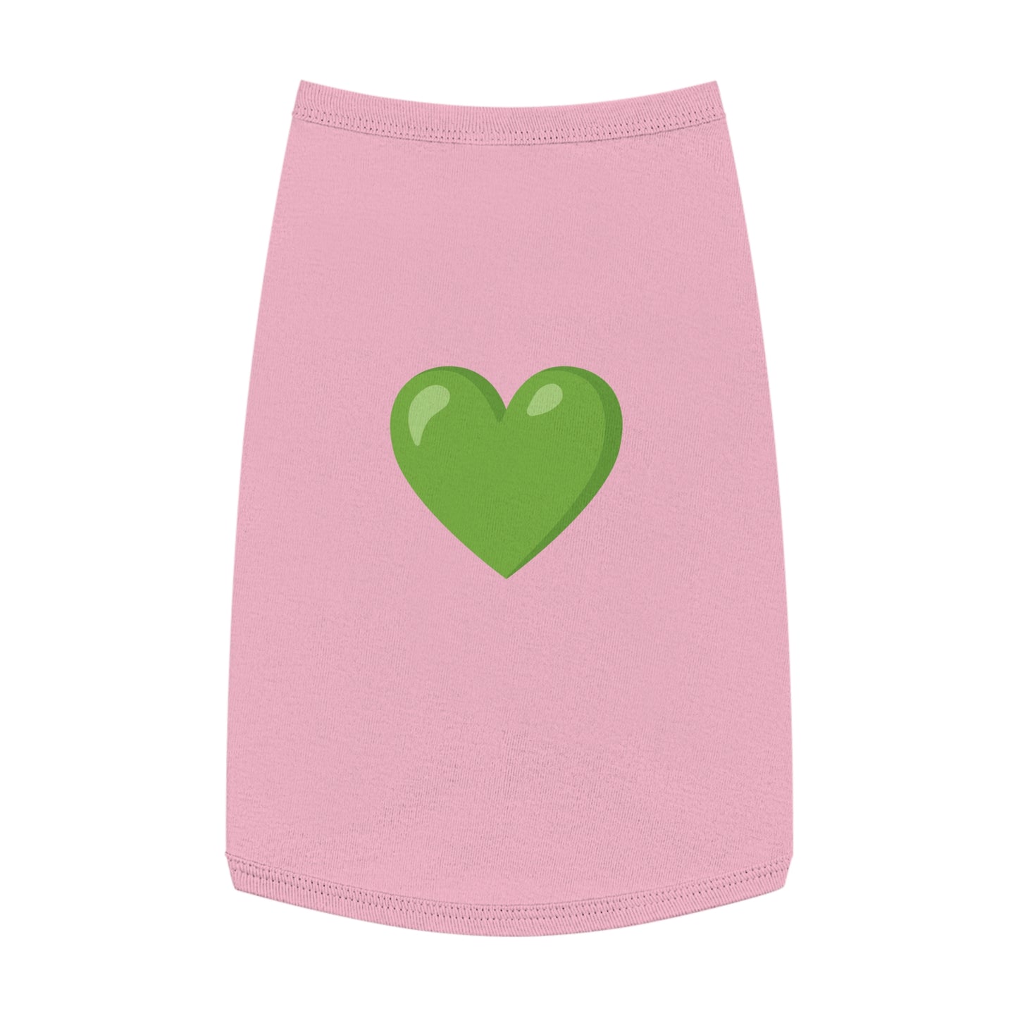 GREEN HEART EMOJI DOG T-SHIRT