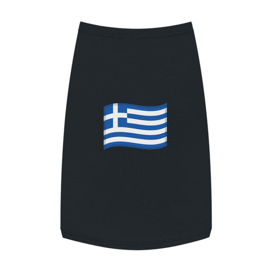 GREECE FLAG EMOJI DOG T-SHIRT