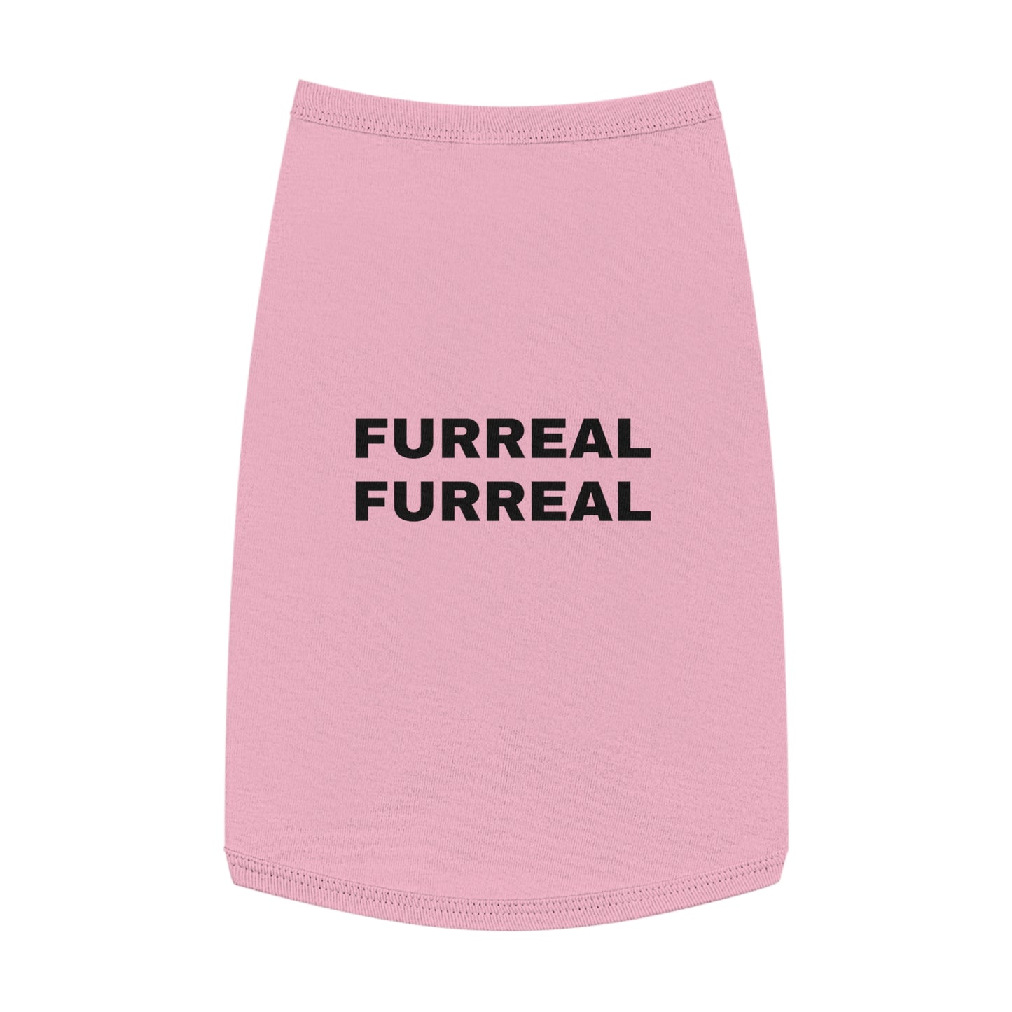 FURREAL (BLACK TEXT) DOG T-SHIRT