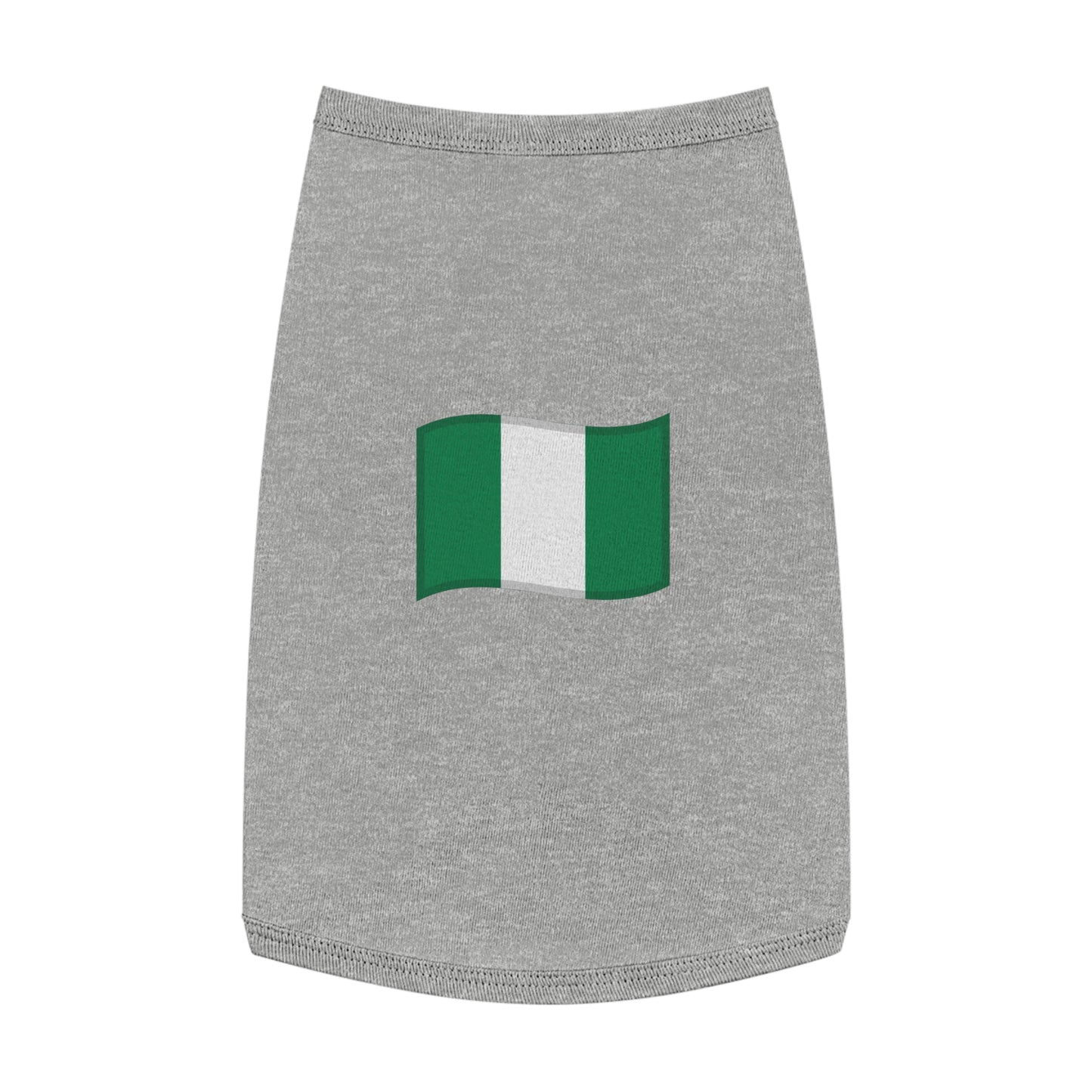 NIGERIA FLAG EMOJI DOG T-SHIRT