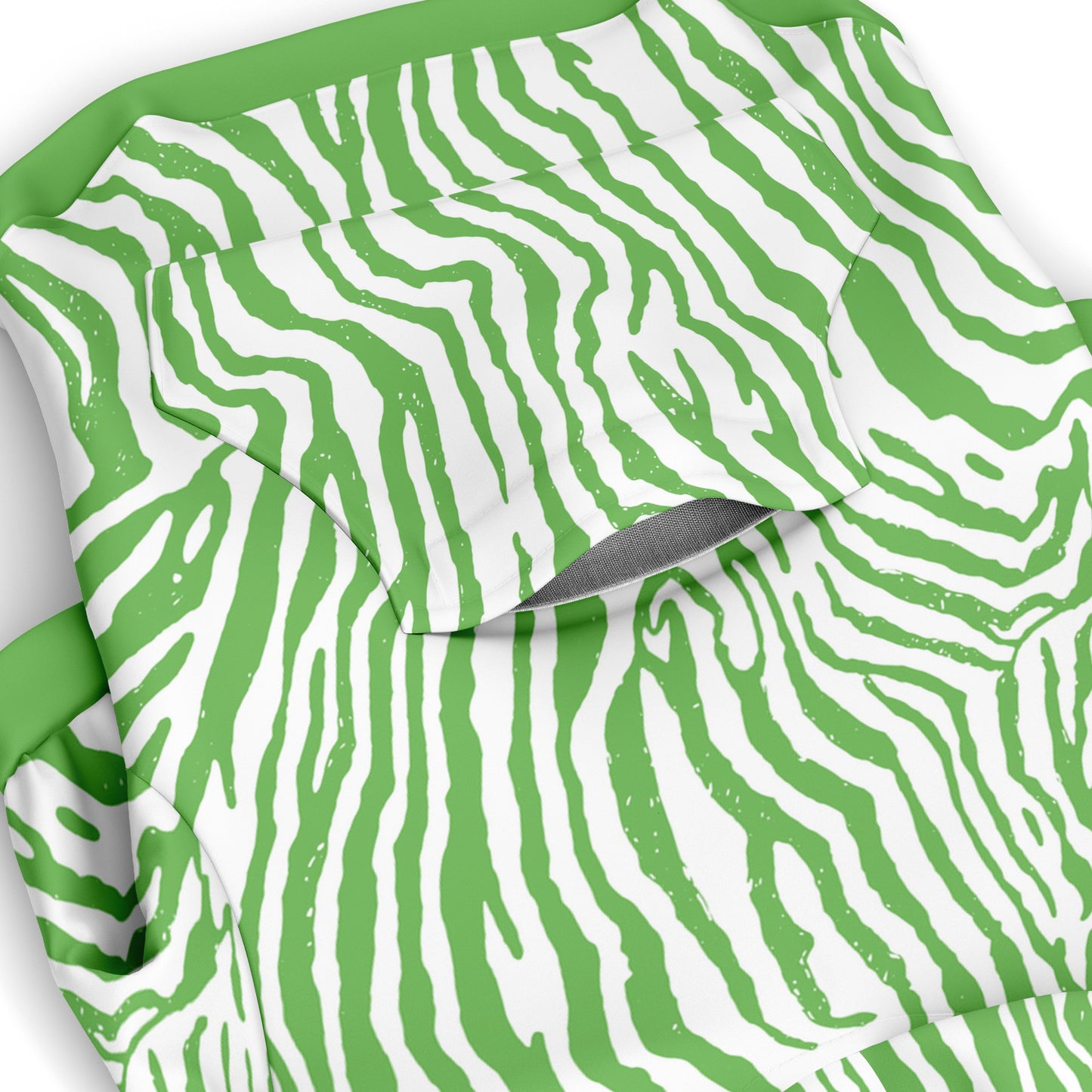 GREEN ZEBRA DOG HOODIE