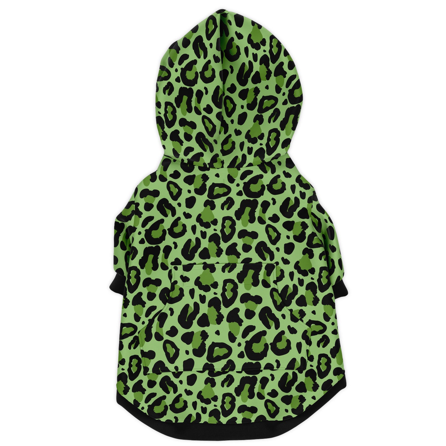 SHADOW-GREEN LEOPARD DOG HOODIE