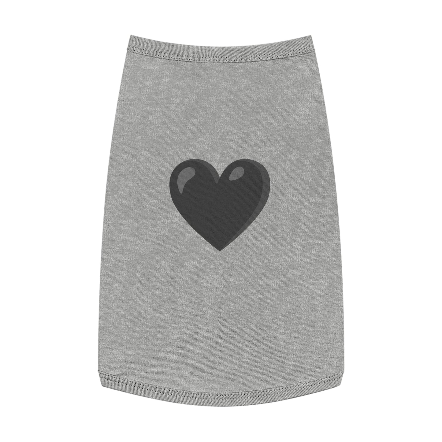 BLACK HEART EMOJI DOG T-SHIRT