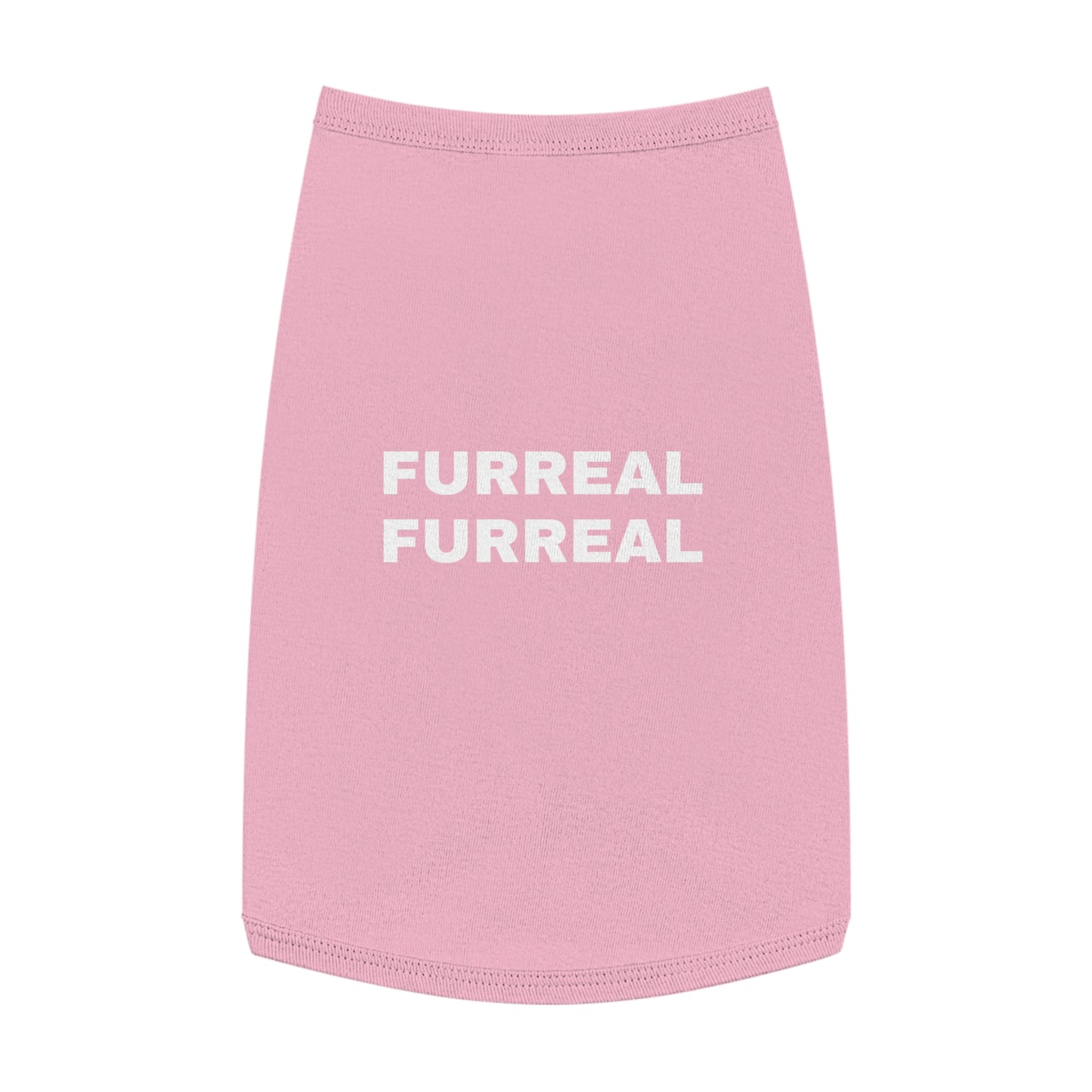 FURREAL (WHITE TEXT) DOG T-SHIRT