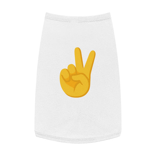 PEACE EMOJI DOG T-SHIRT