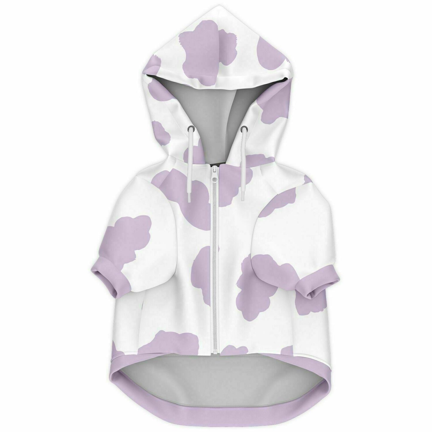 LAVENDAR COW DOG HOODIE