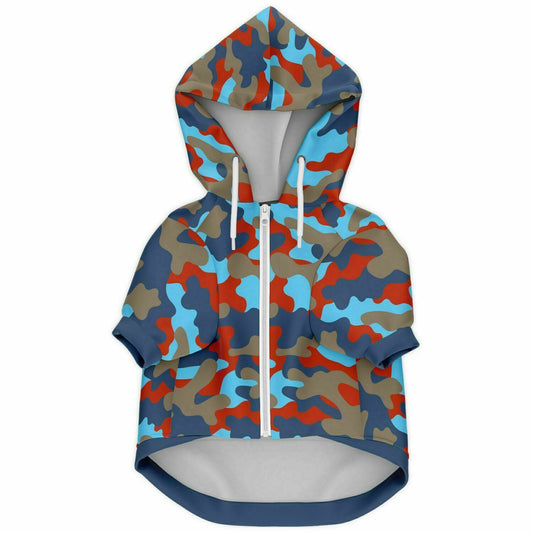 BLUE-STEEL CAMO DOG HOODIE