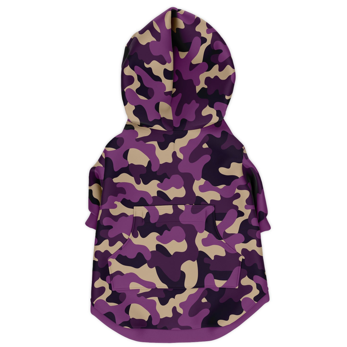 PURPLE-PARTY CAMO DOG HOODIE