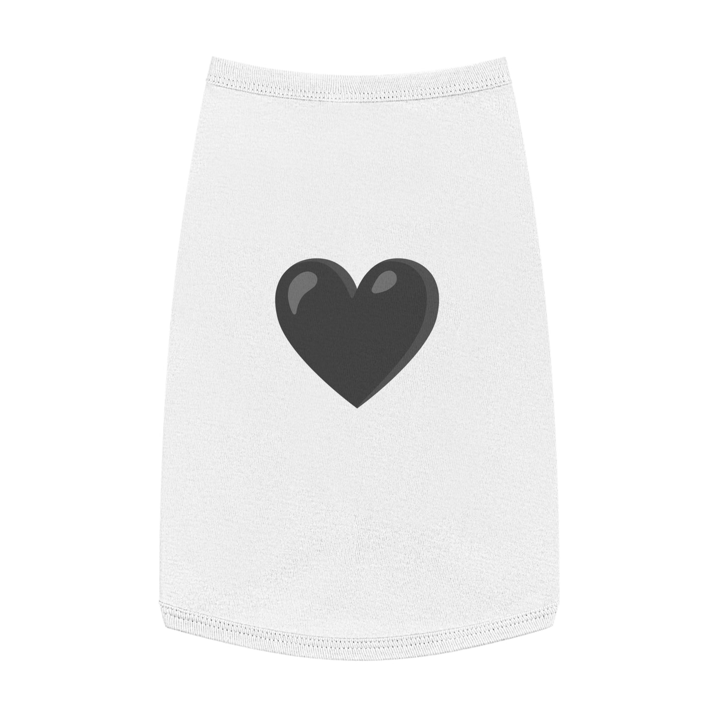 BLACK HEART EMOJI DOG T-SHIRT