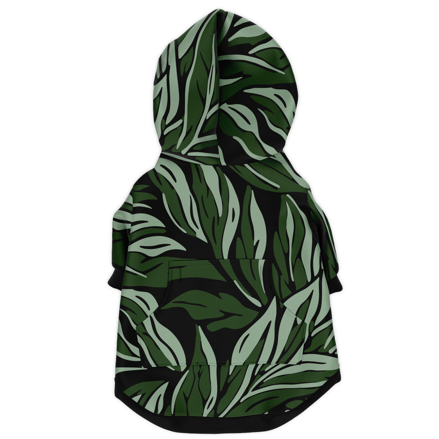 SHADOW-GREEN LEAF DOG HOODIE