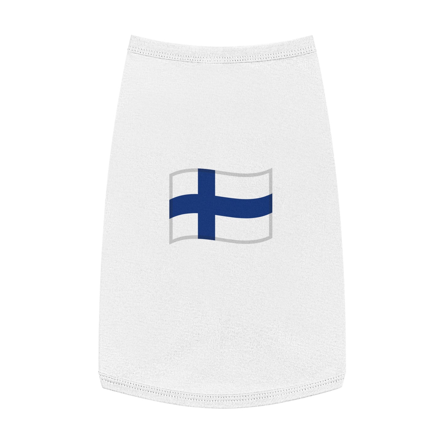 FINLAND FLAG EMOJI DOG T-SHIRT