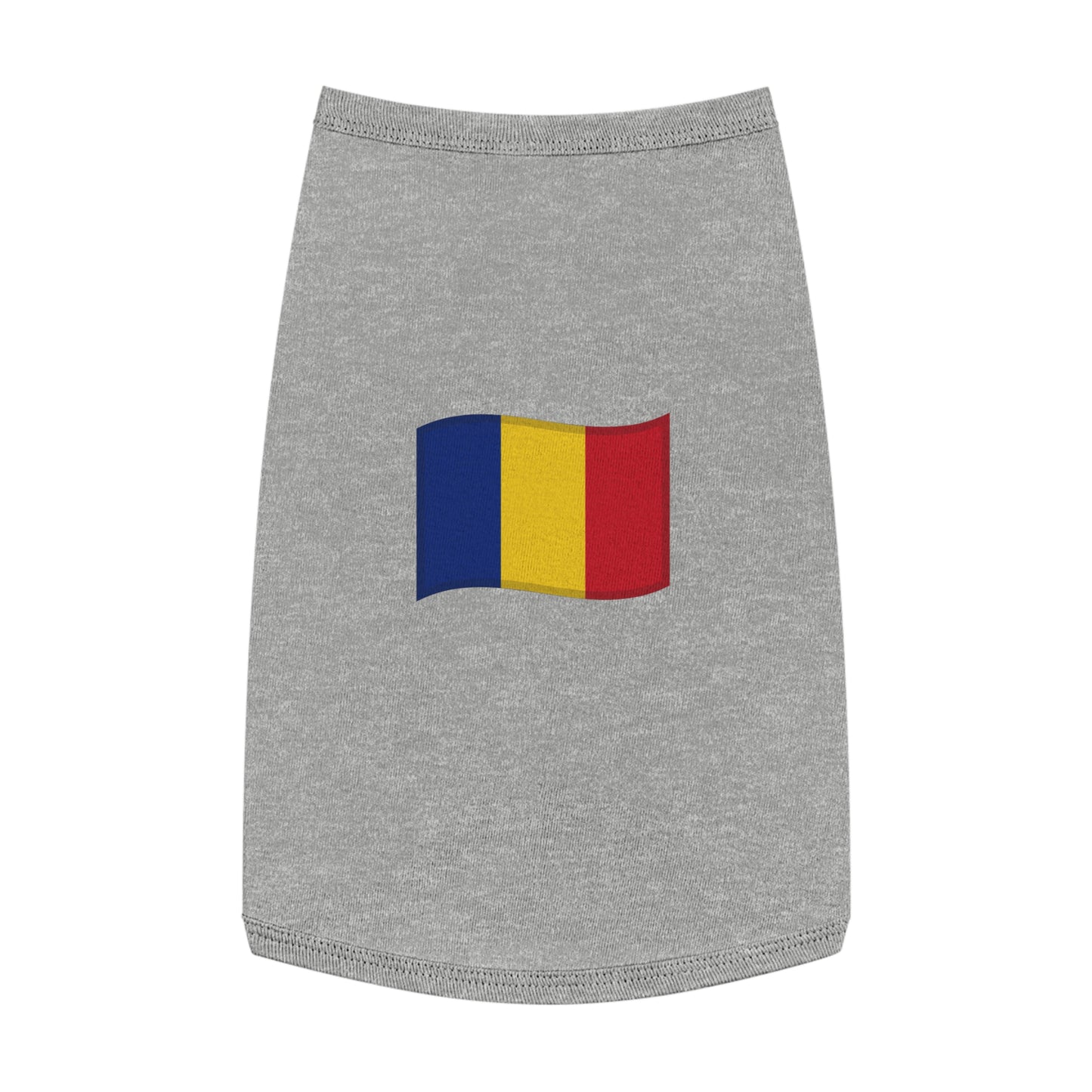 ROMANIA FLAG EMOJI DOG T-SHIRT