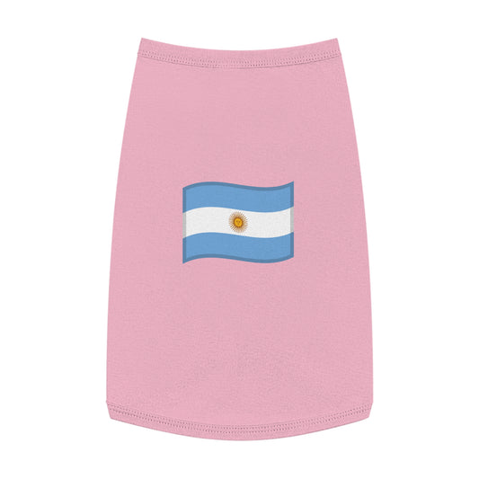 ARGENTINA FLAG EMOJI DOG T-SHIRT