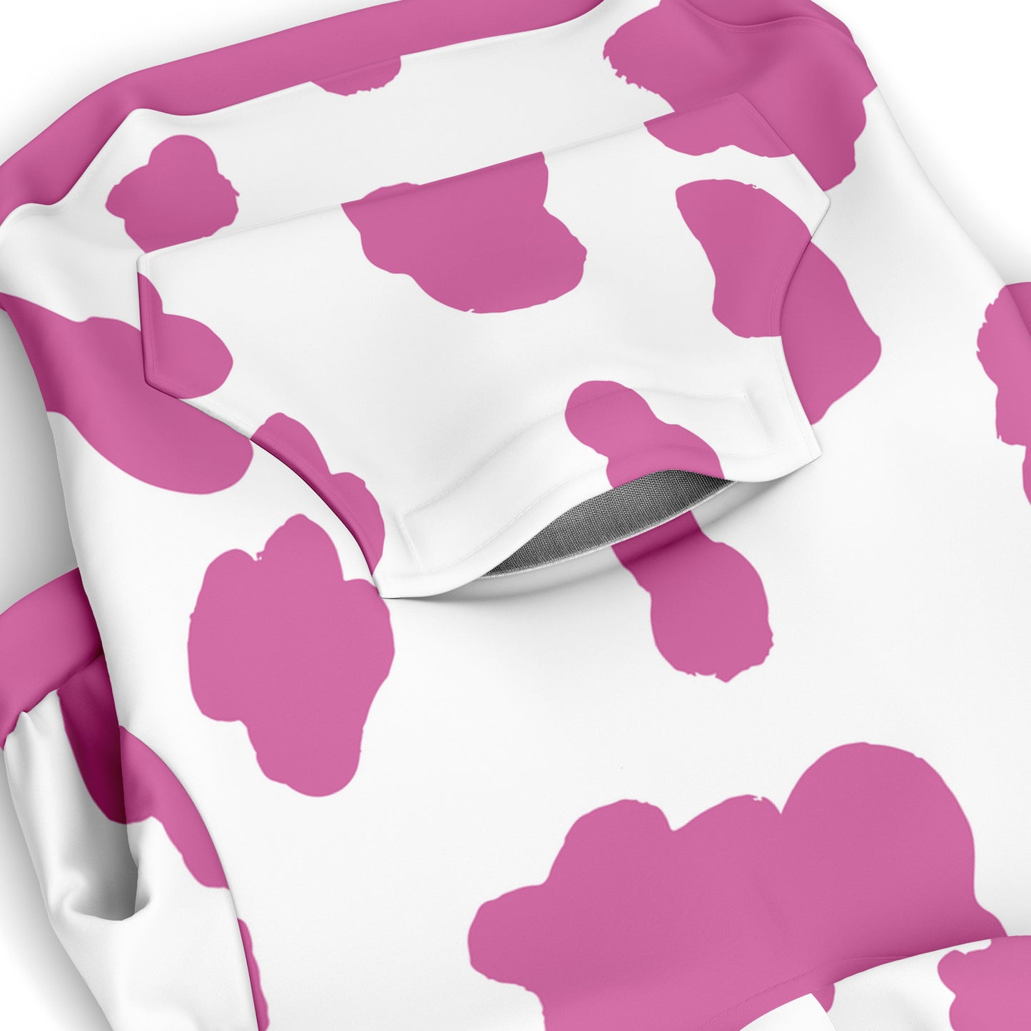 PINK COW DOG HOODIE