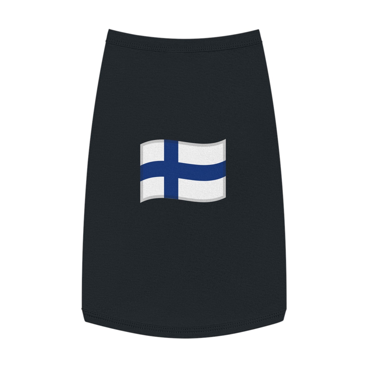 FINLAND FLAG EMOJI DOG T-SHIRT