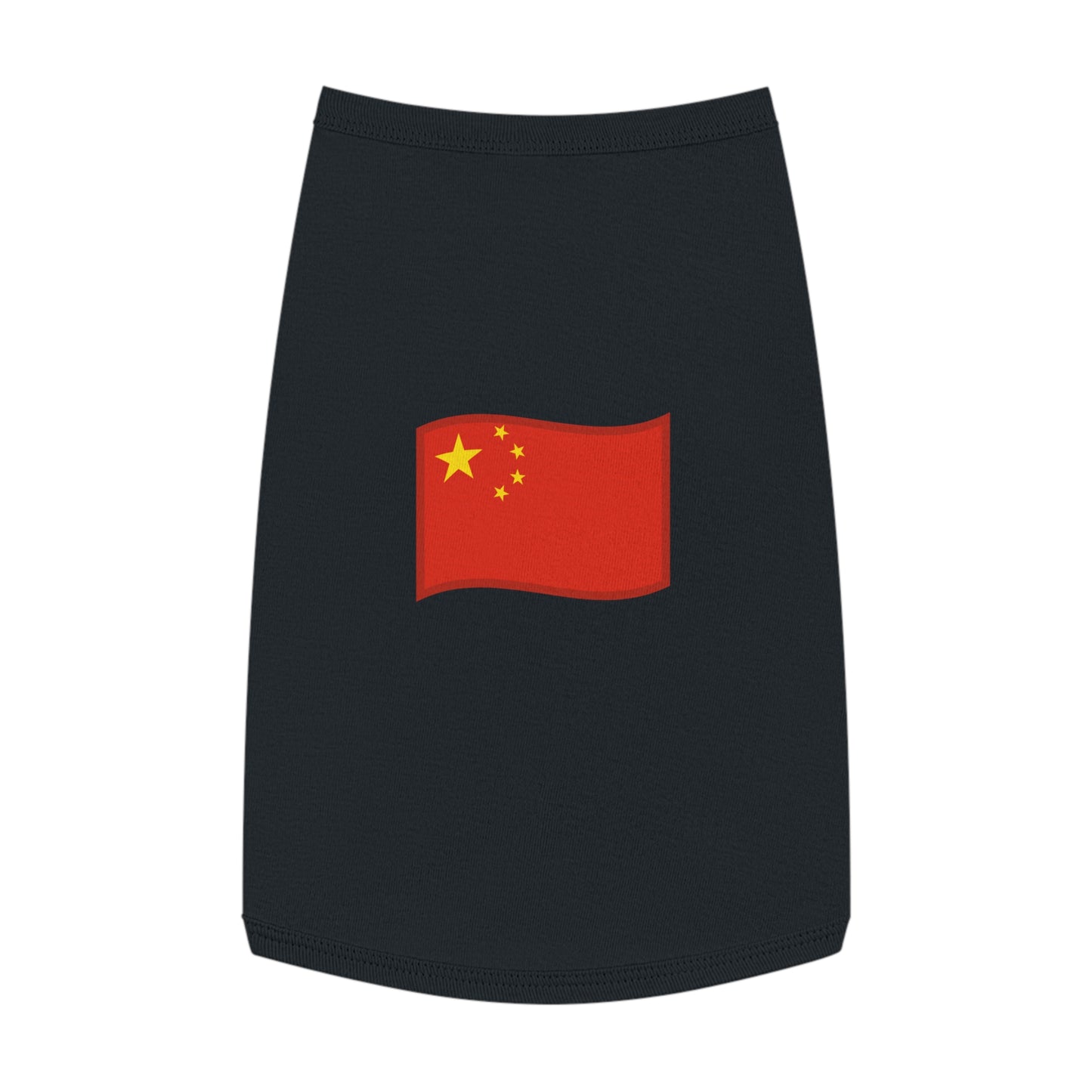 CHINA FLAG EMOJI DOG T-SHIRT