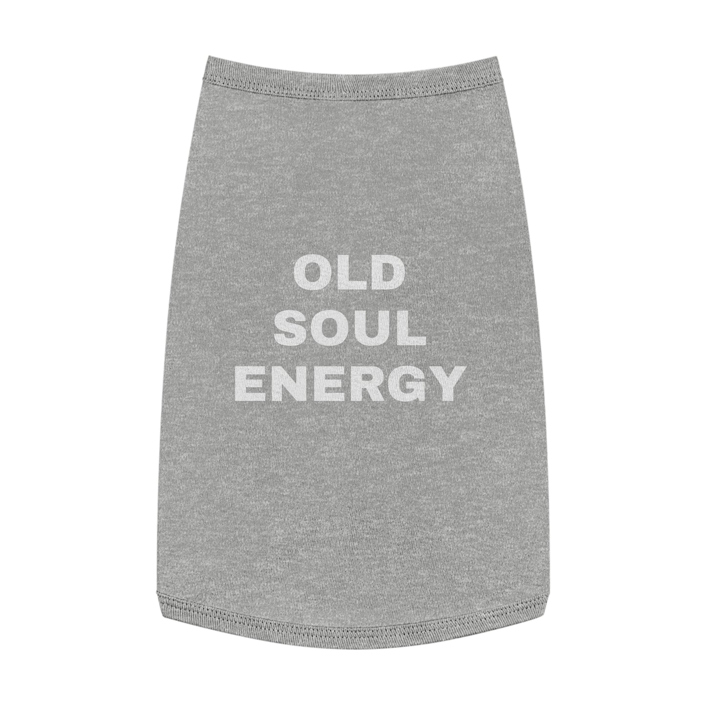 OLD SOUL ENERGY (WHITE TEXT) DOG T-SHIRT