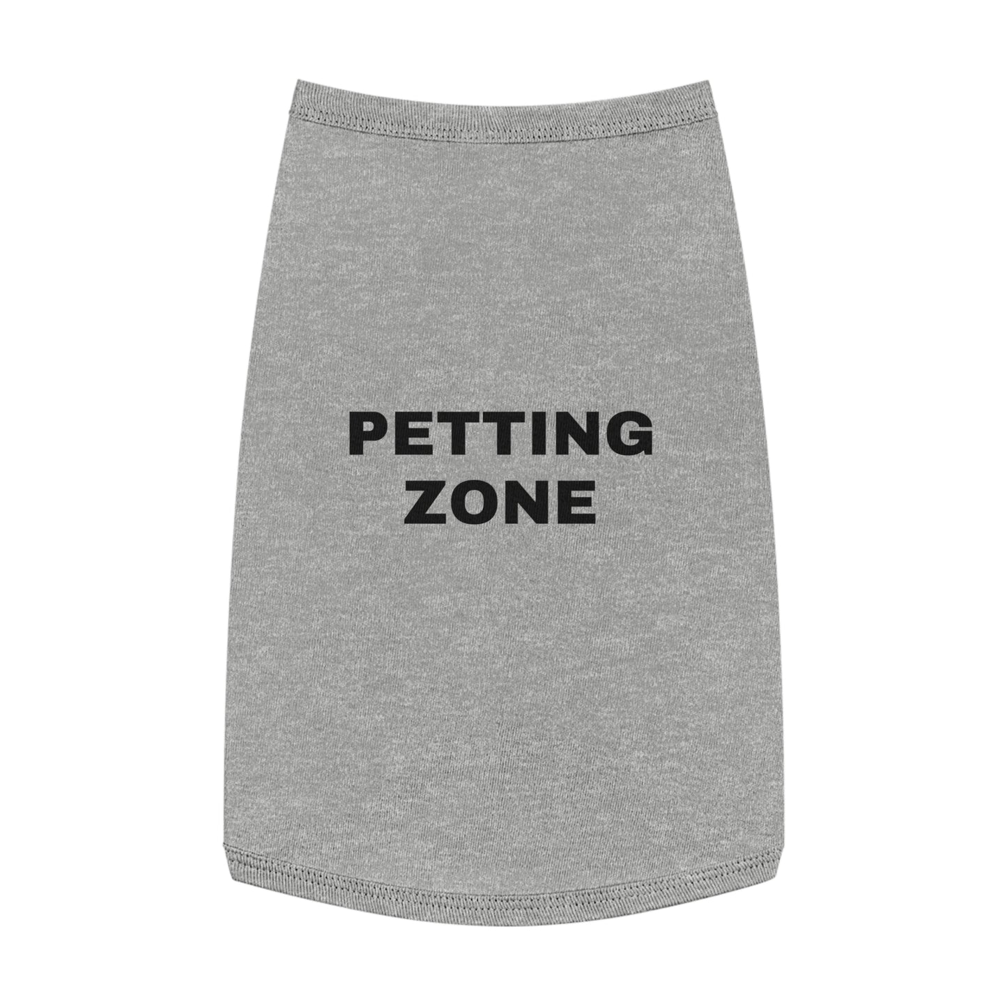 PETTING ZONE (BLACK TEXT) DOG T-SHIRT