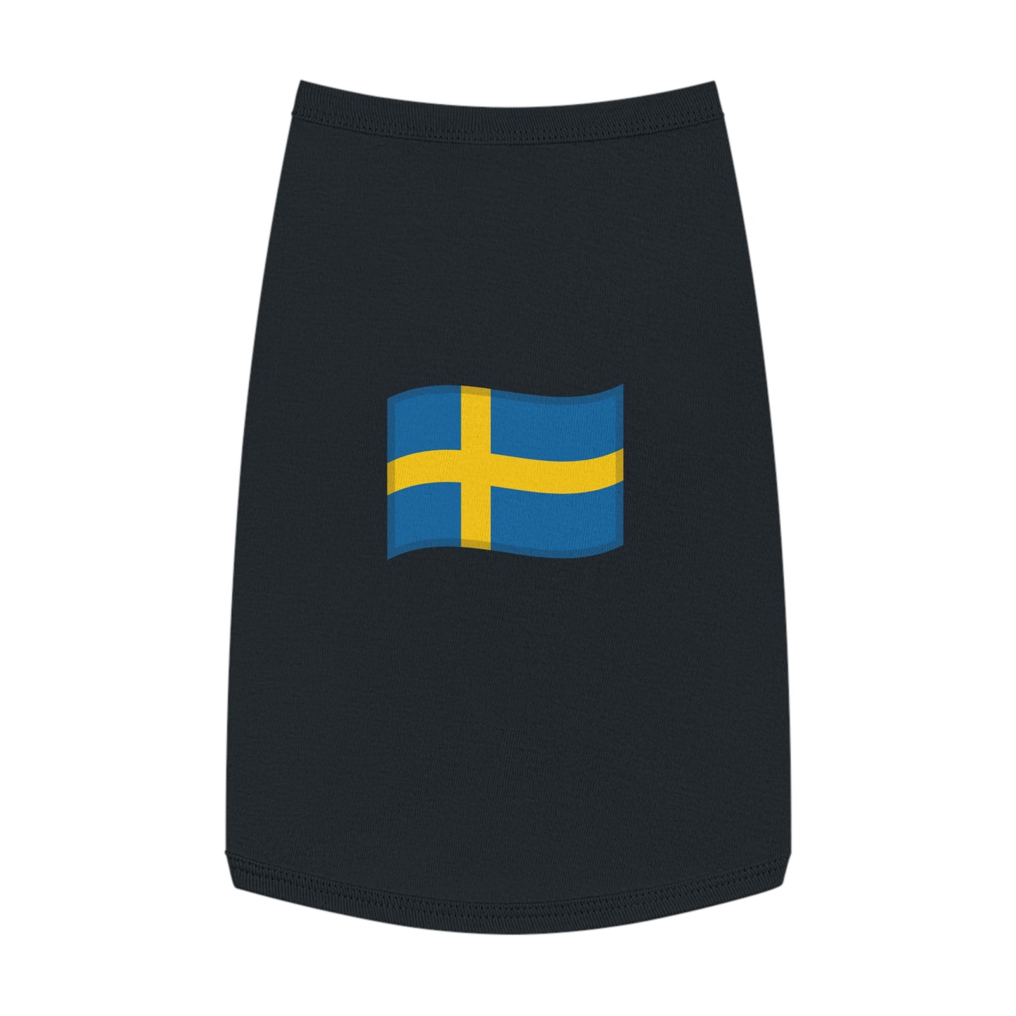 SWEDEN FLAG EMOJI DOG T-SHIRT