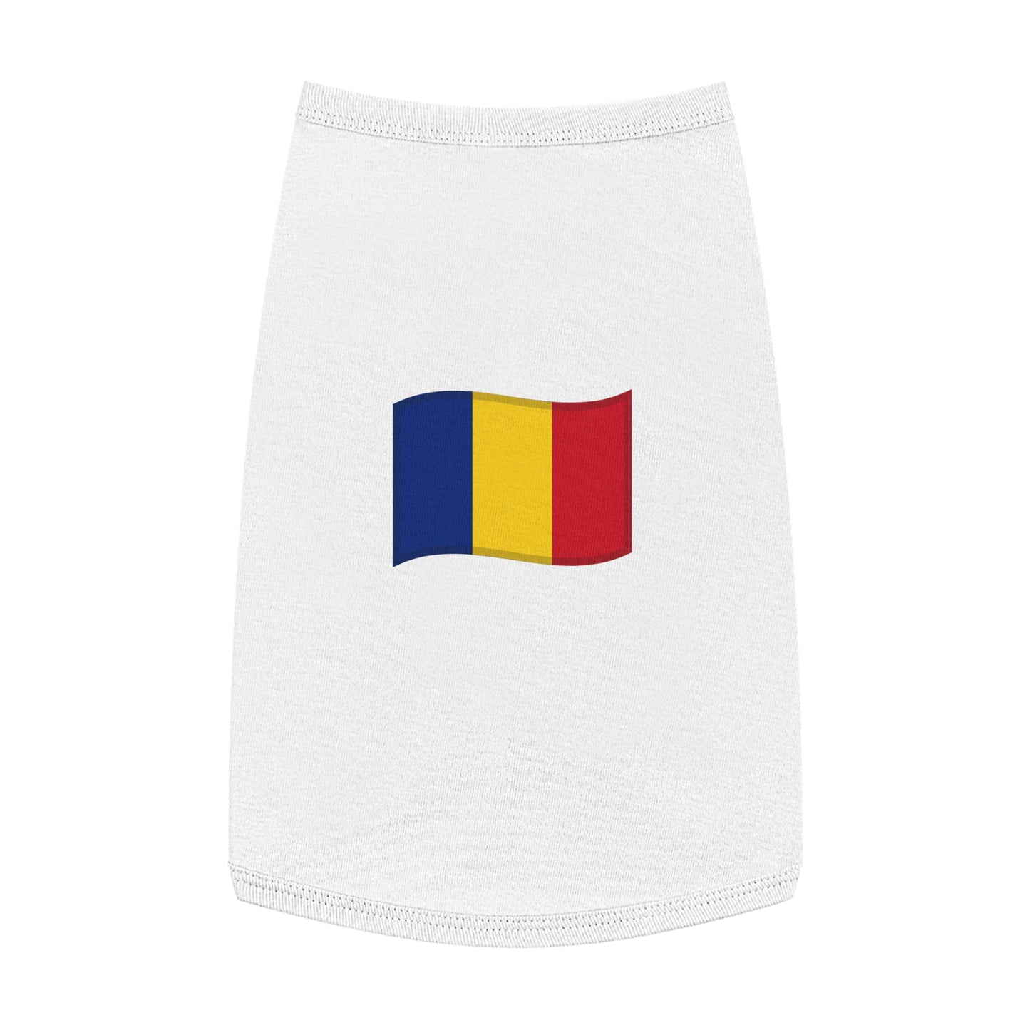 ROMANIA FLAG EMOJI DOG T-SHIRT