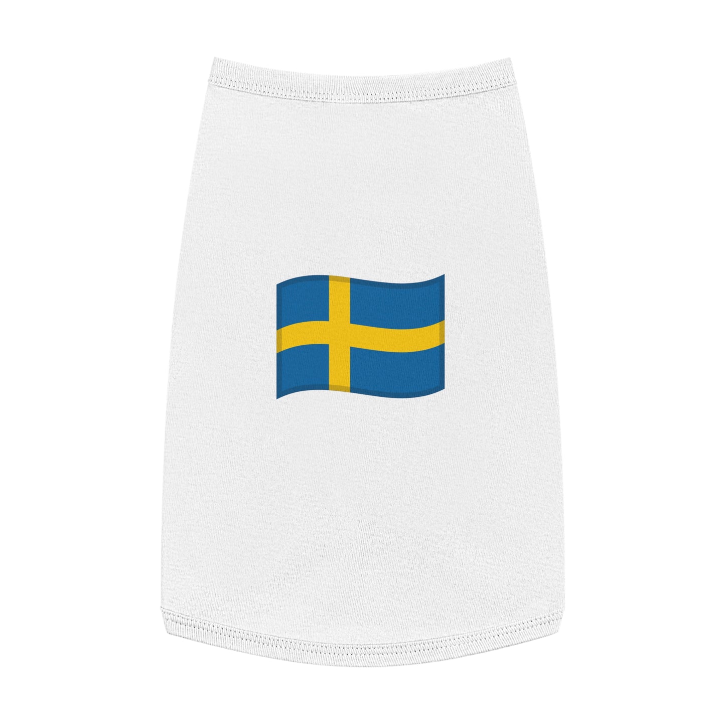 SWEDEN FLAG EMOJI DOG T-SHIRT