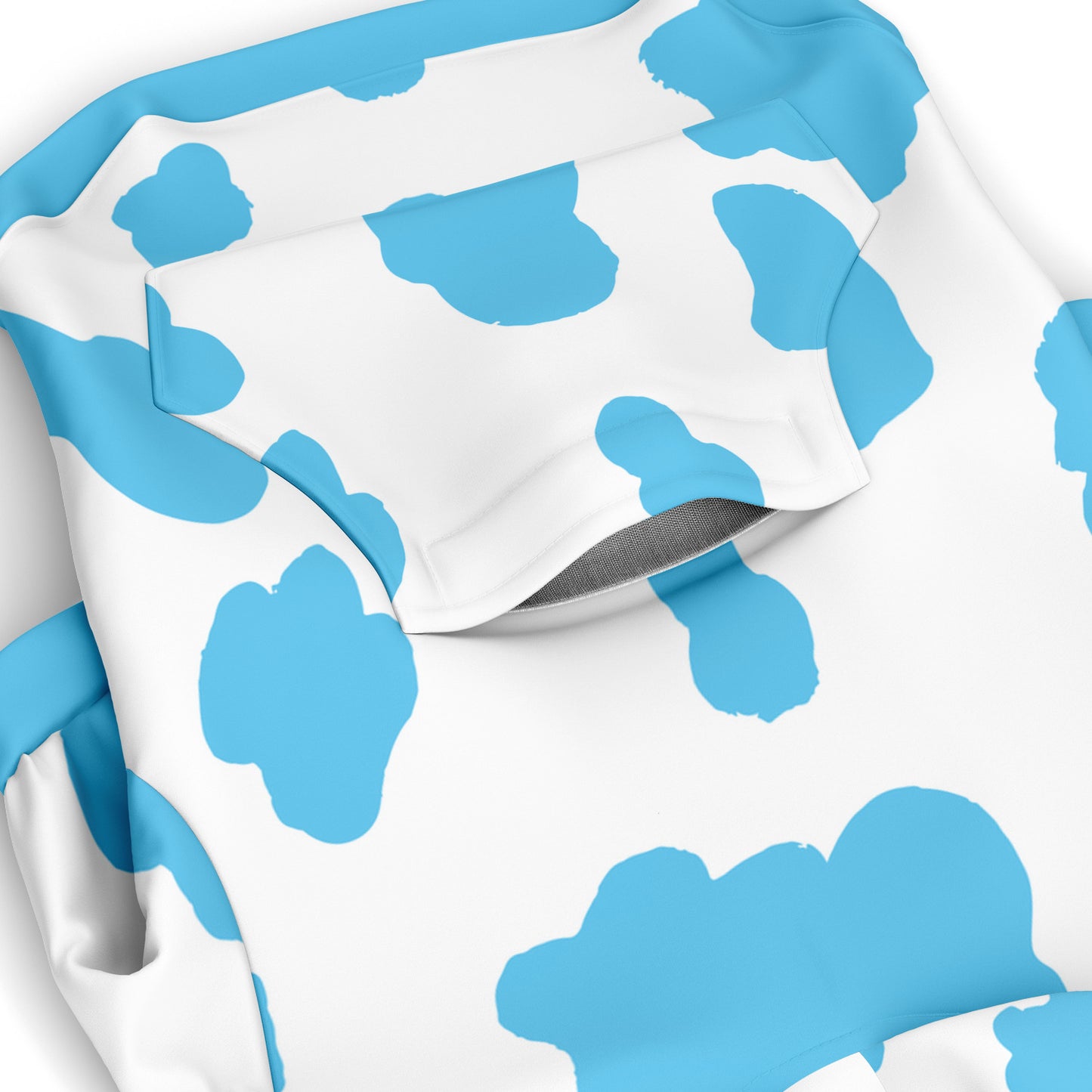 PRETTY-BLUE COW DOG HOODIE