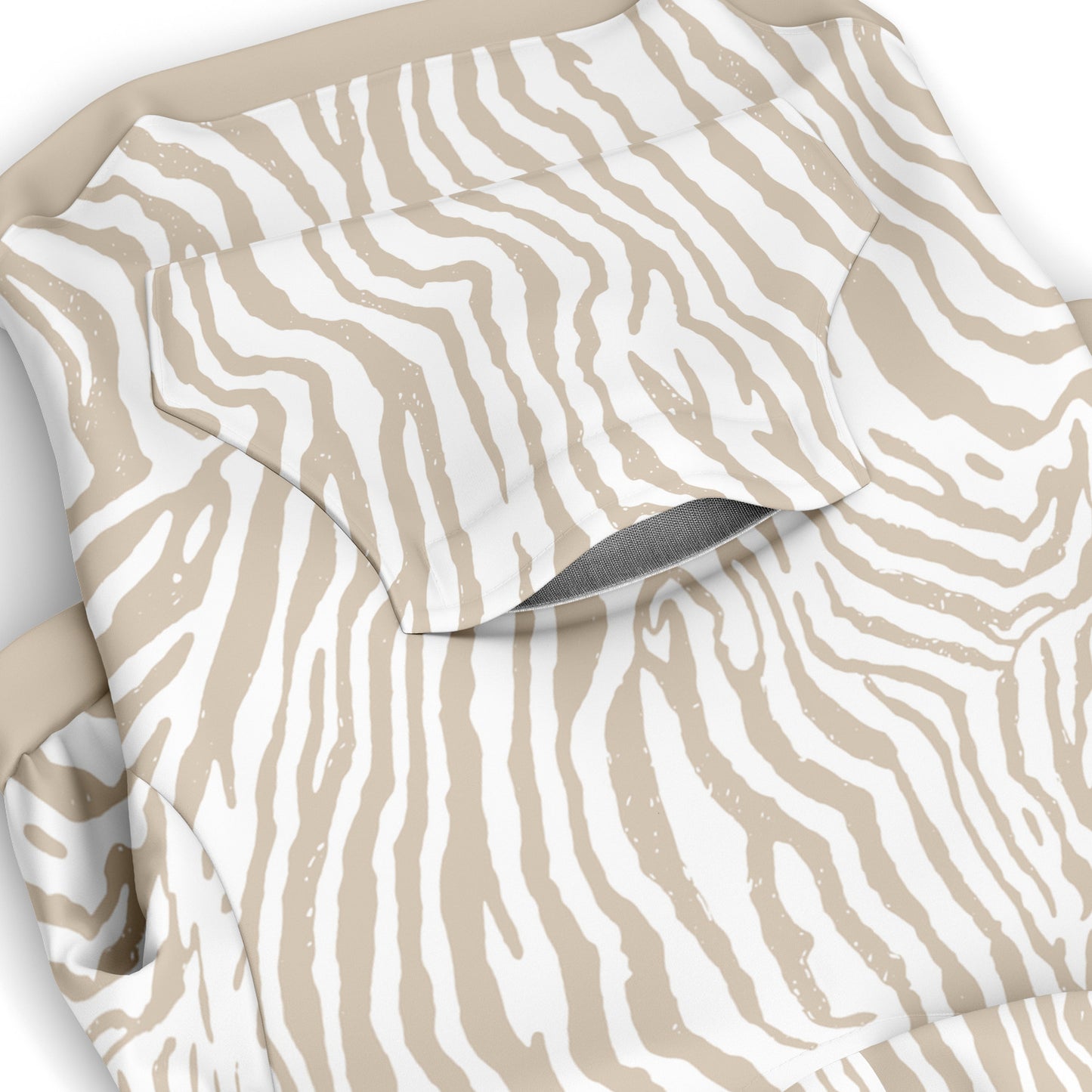 CREAM ZEBRA DOG HOODIE