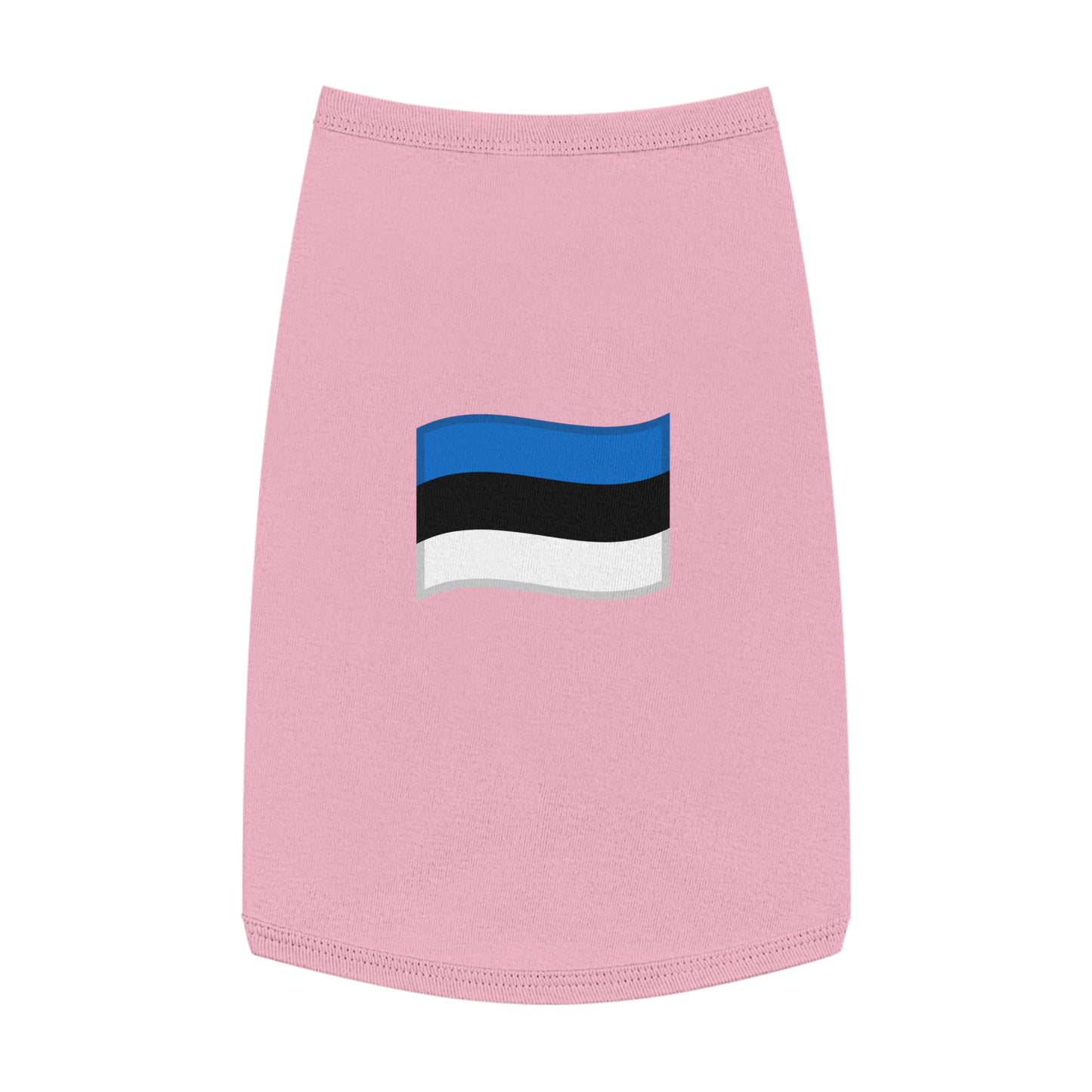 ESTONIA FLAG EMOJI DOG T-SHIRT