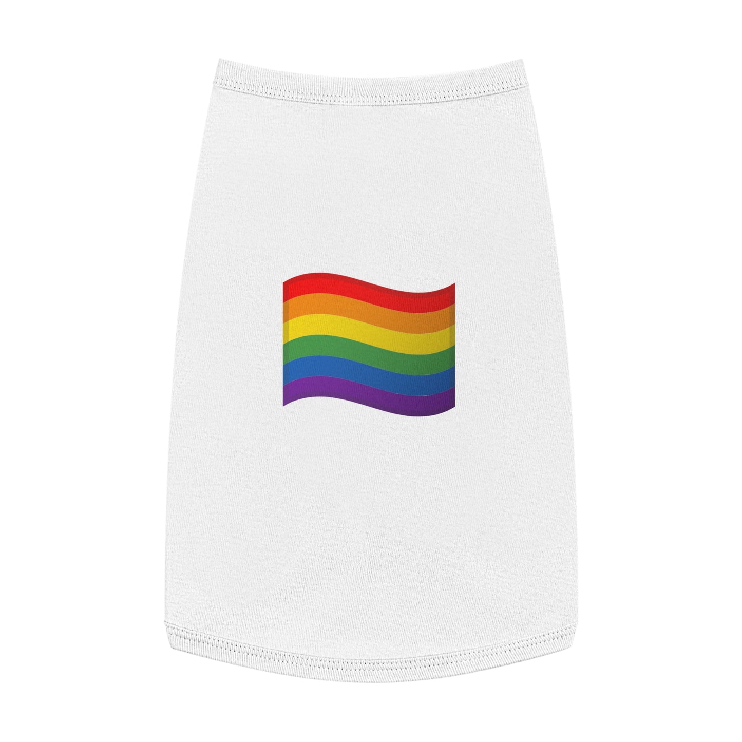 PRIDE FLAG EMOJI DOG T-SHIRT