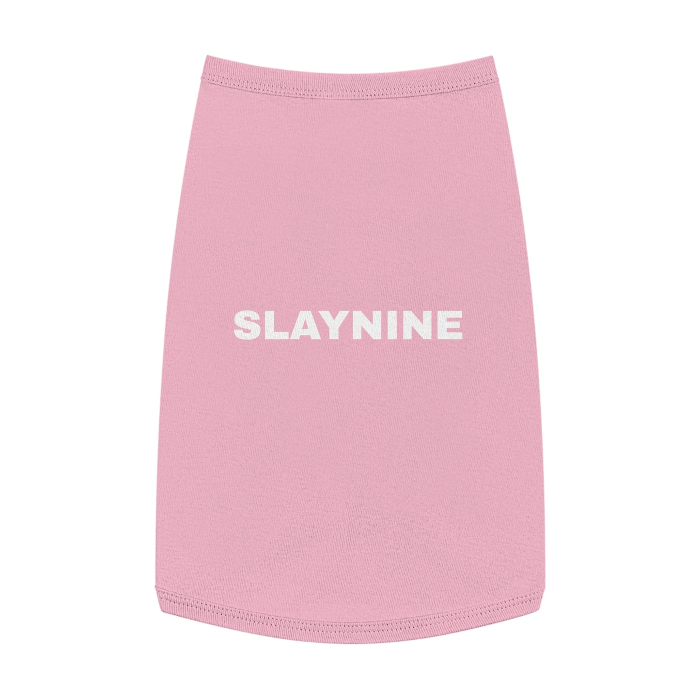 SLAYNINE (WHITE TEXT) DOG T-SHIRT